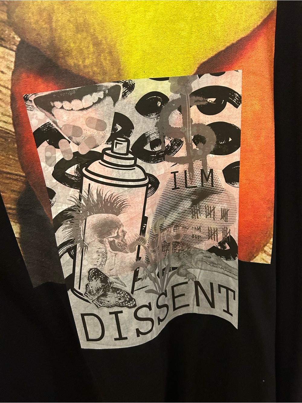 DISSENT gator punk graffiti shirt artist made - Picture 2 of 2